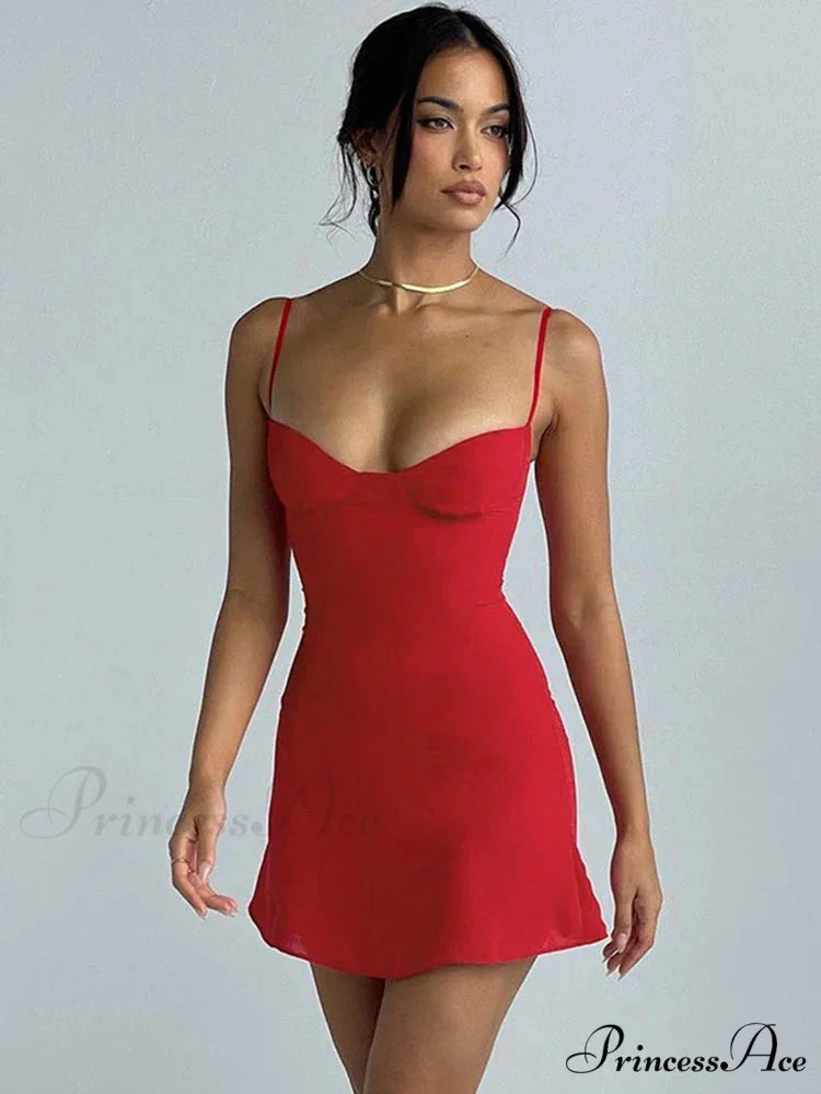 Straps Backless Night Club Mini Dress
