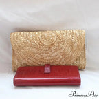 Straw Woven Summer Purse Clutch