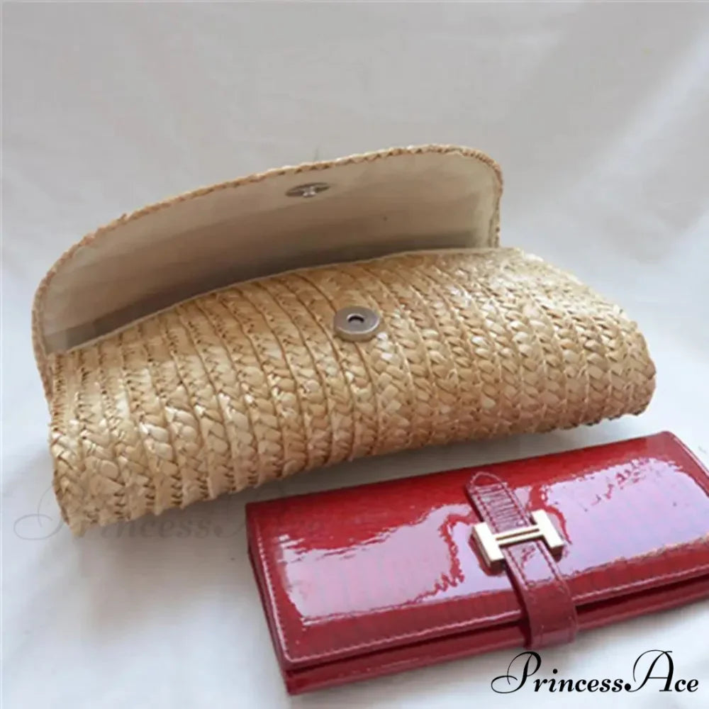 Straw Woven Summer Purse Clutch