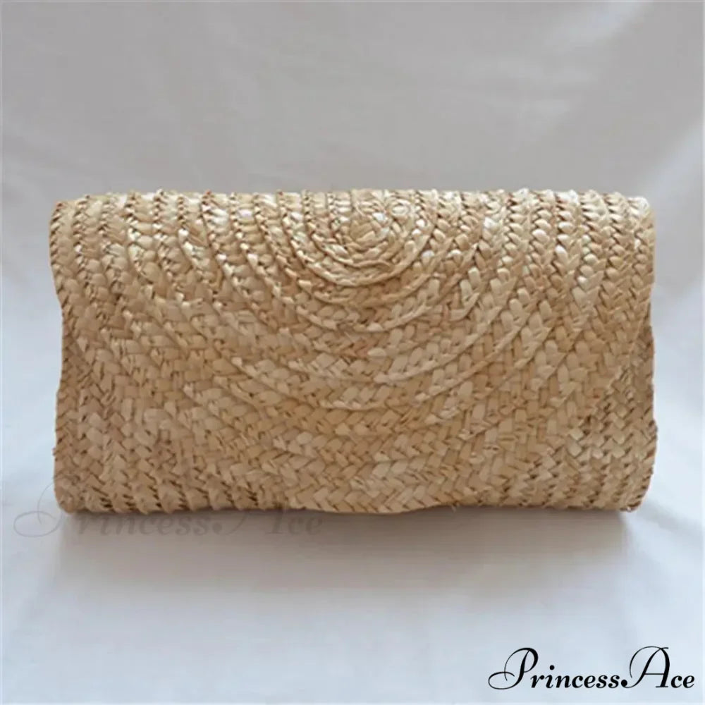 Straw Woven Summer Purse Clutch