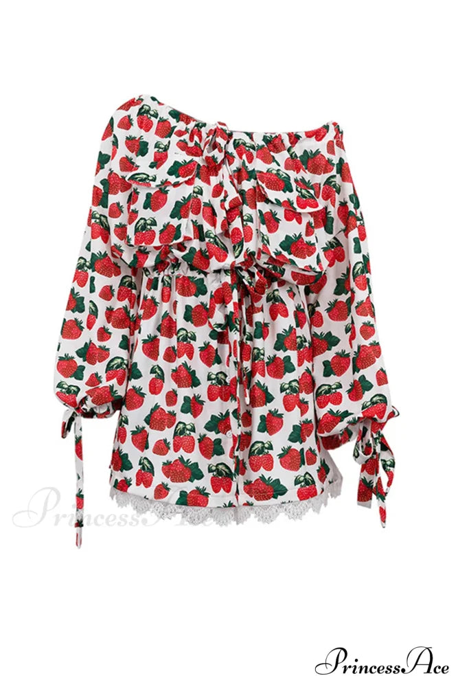 Strawberry Drop Shoulder Dress