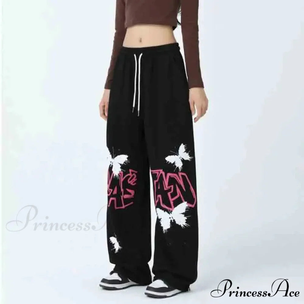Street Art Butterfly Design Rap Pants