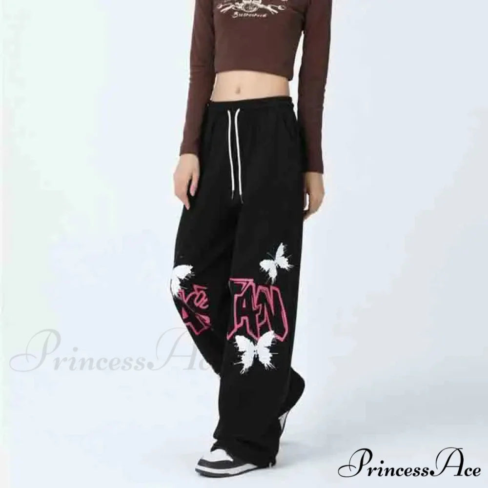Street Art Butterfly Design Rap Pants