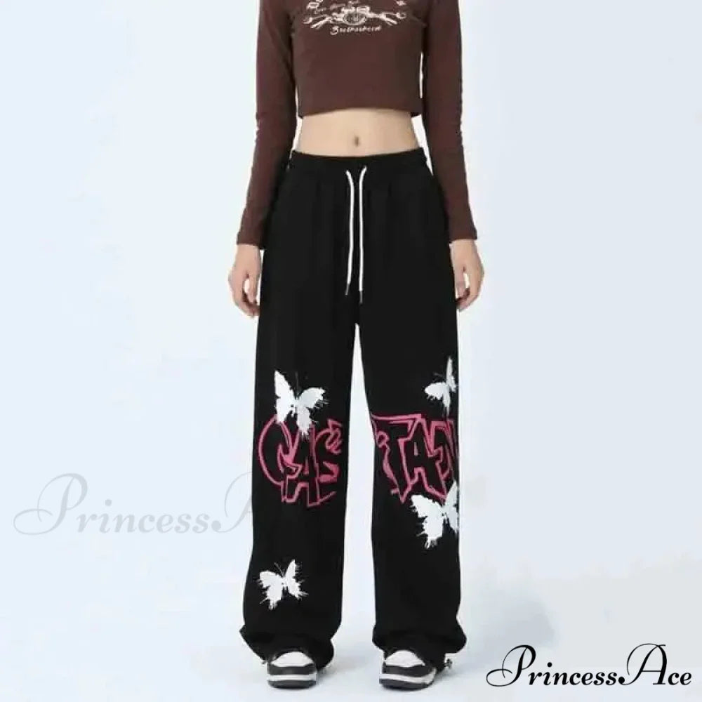 Street Art Butterfly Design Rap Pants