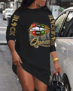 Street Style Casual Poker Pattern Dresses