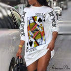 Street Style Casual Poker Pattern Dresses