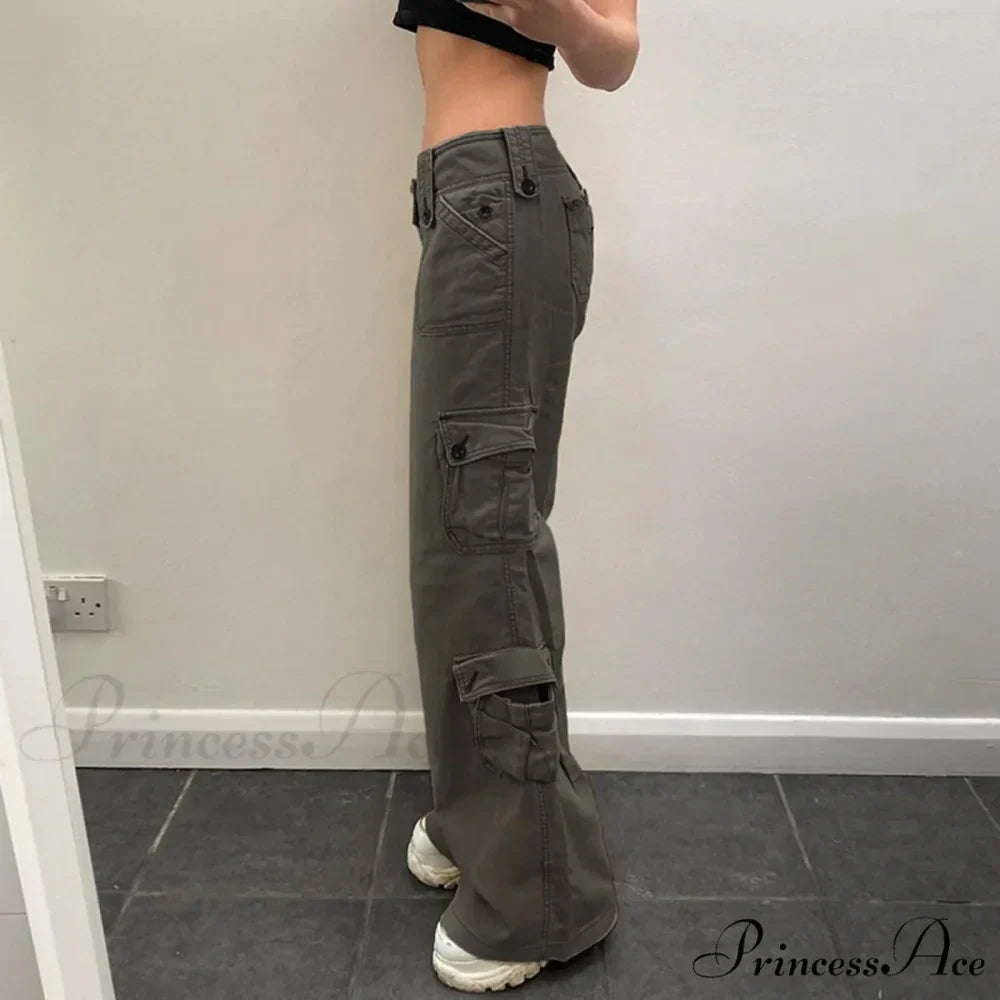 Streetwear Drawstring Wide Leg Hip Hop Jeans