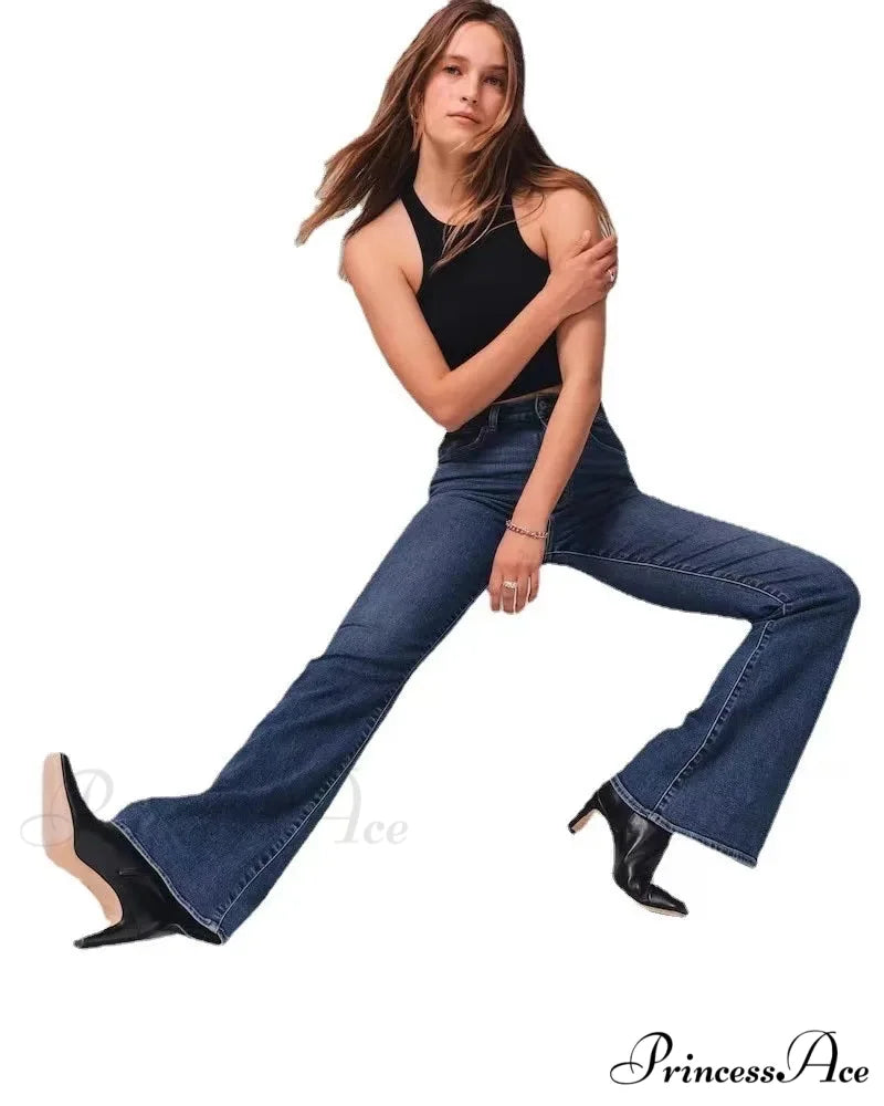 Stretch High Waist Slimming Skinny Flare Women's Casual Fashion Slim fit Small Summer 2024 New Jean