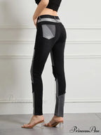 Stretch Patchwork Slim Fashion Vintage Streetwear Denim Jean