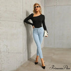 Stretch Skinny Women's High Waisted Sexy Streetwears Pencil Fashion Elastici Denim Slim Casual Jean