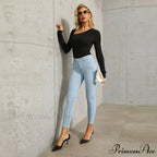 Stretch Skinny Women's High Waisted Sexy Streetwears Pencil Fashion Elastici Denim Slim Casual Jean