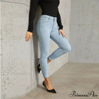 Stretch Skinny Women's High Waisted Sexy Streetwears Pencil Fashion Elastici Denim Slim Casual Jean