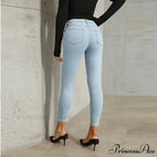 Stretch Skinny Women's High Waisted Sexy Streetwears Pencil Fashion Elastici Denim Slim Casual Jean