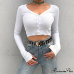 Stretchy Long Sleeve Crop Tops Cardigan