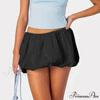 Stretchy Waist Flared Summer Skirt