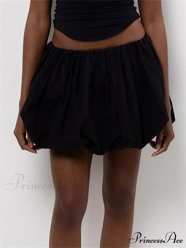 Stretchy Waist Monochrome Tutu Skirt