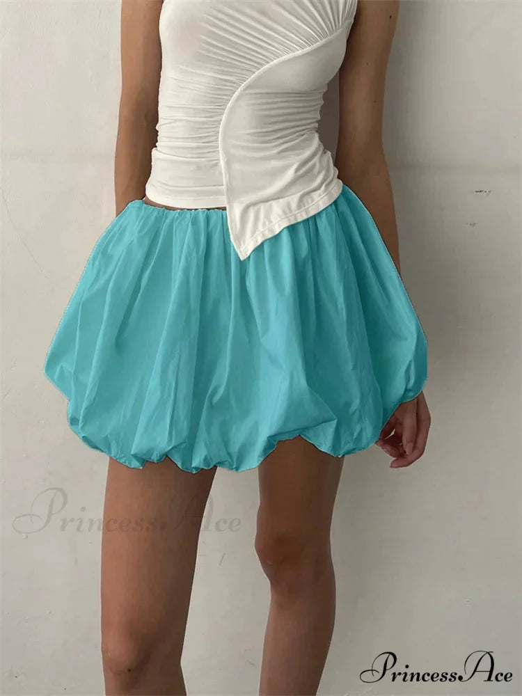 Stretchy Waist Monochrome Tutu Skirt