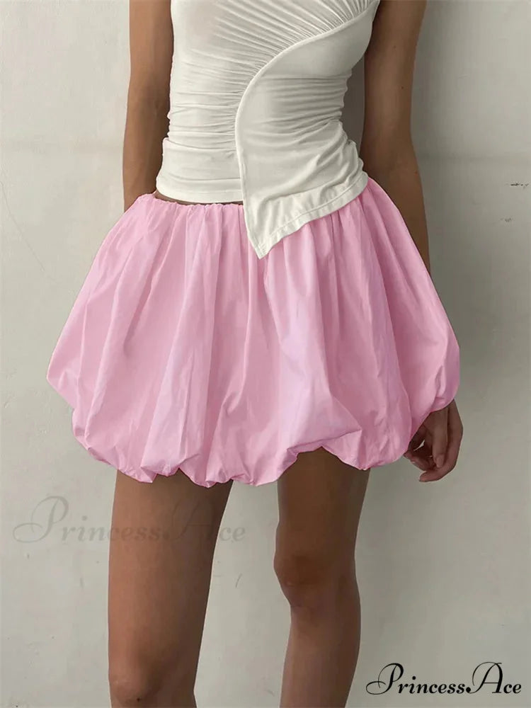 Stretchy Waist Monochrome Tutu Skirt