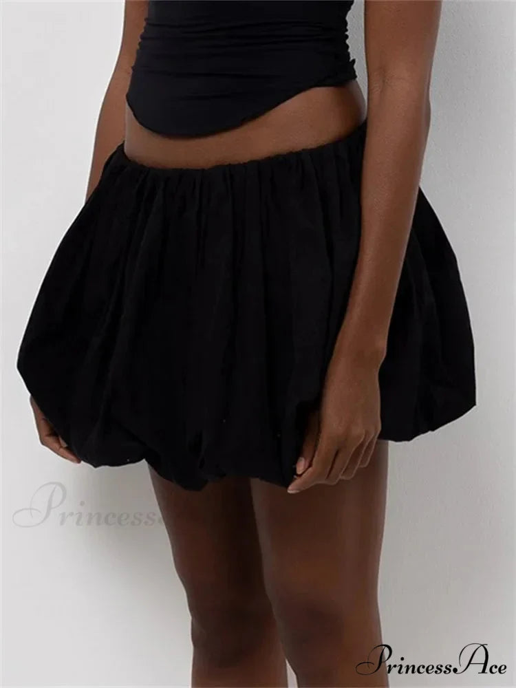 Stretchy Waist Monochrome Tutu Skirt
