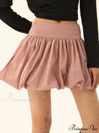 Stretchy Waist Puffy Style Skirt