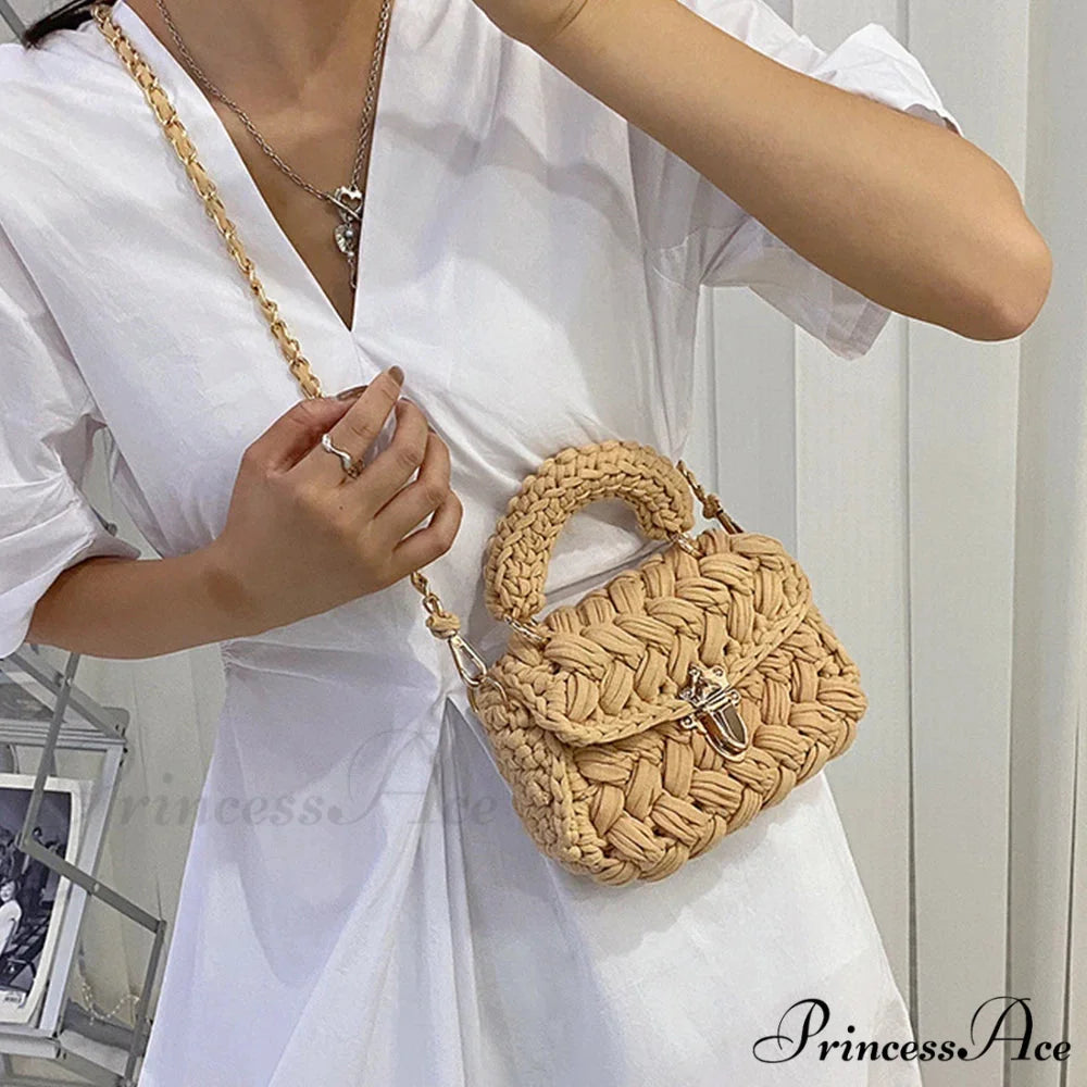 String Knitting Creator Chains Crossbody Purse
