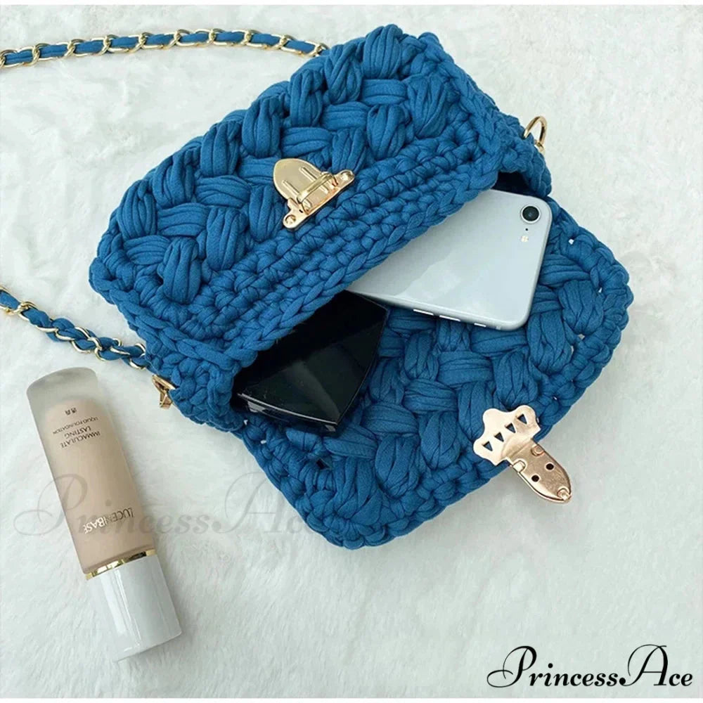 String Knitting Creator Chains Crossbody Purse