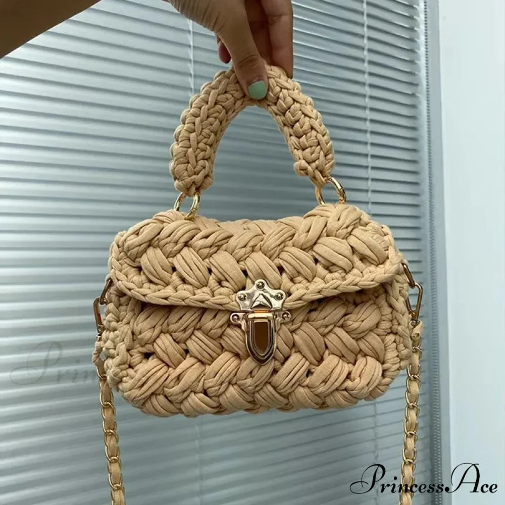 String Knitting Creator Chains Crossbody Purse