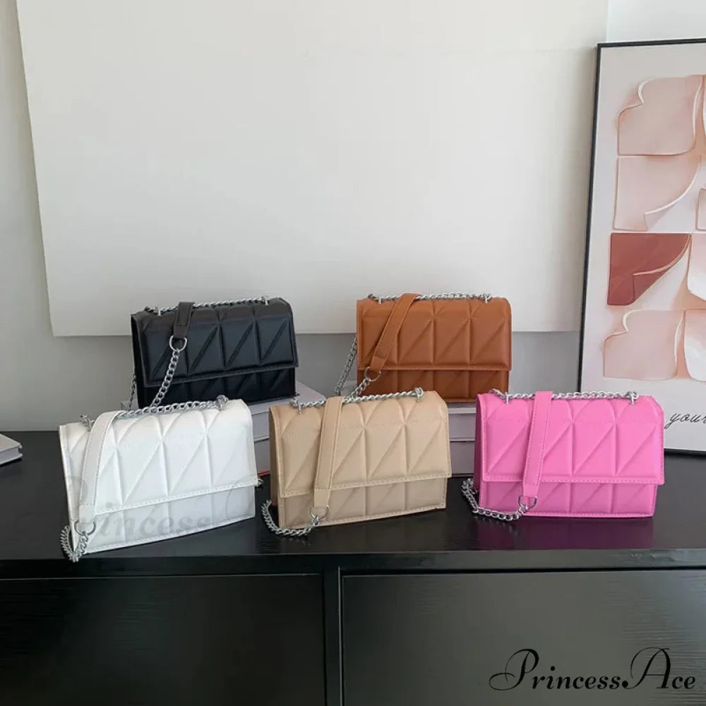 String Strap Flap Needlework Crossbody