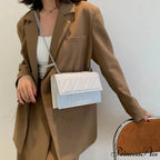 String Strap Flap Needlework Crossbody