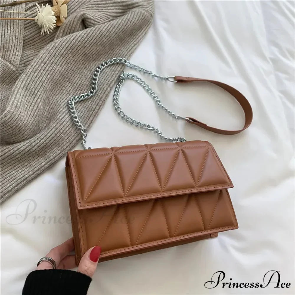 String Strap Flap Needlework Crossbody