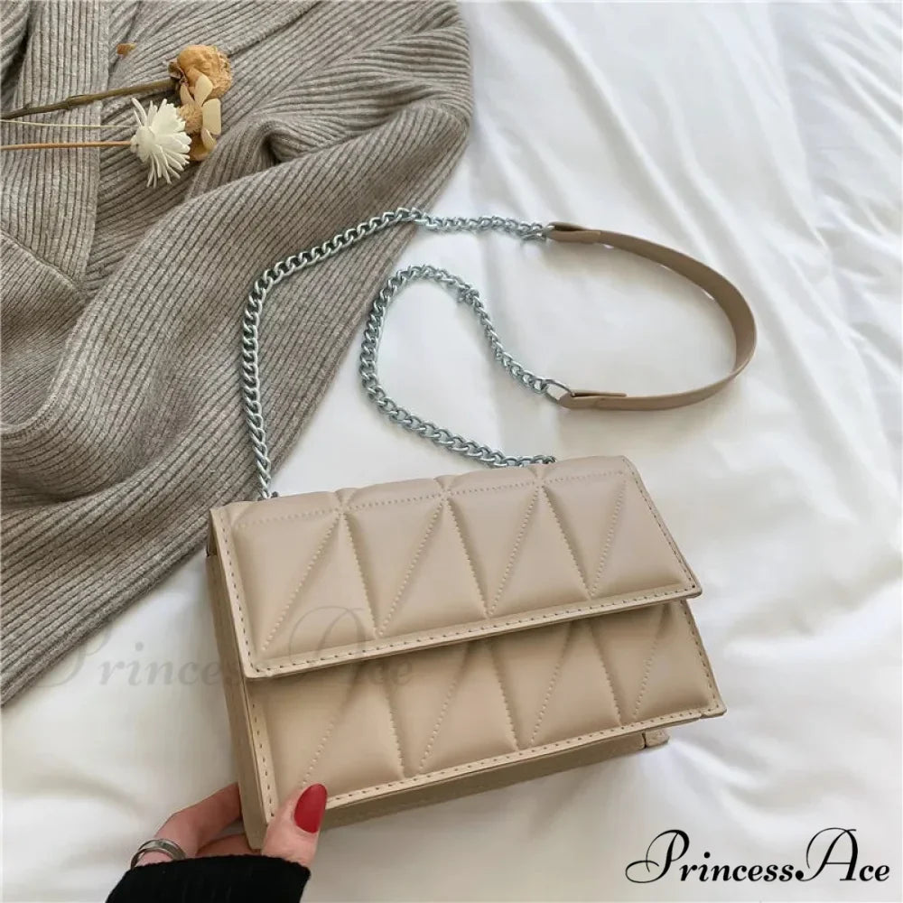 String Strap Flap Needlework Crossbody