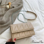 String Strap Flap Needlework Crossbody