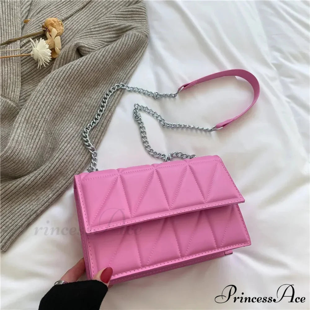 String Strap Flap Needlework Crossbody