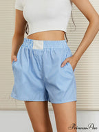 Stripe Tall Stretchy Waist Short