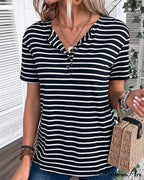 Striped Arm Brief Tee