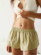 Striped Flowered Button Informal Brief