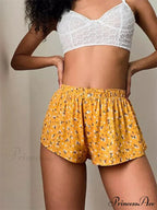 Striped Flowered Button Informal Brief