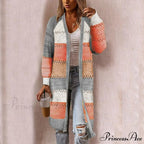 Striped Patchwork Cardigan