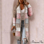 Striped Patchwork Cardigan