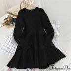 Striped Pleated Mini Dress