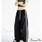 Striped Retro Women Sweatpants Trousers