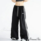 Striped Retro Women Sweatpants Trousers