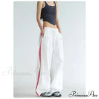 Striped Retro Women Sweatpants Trousers