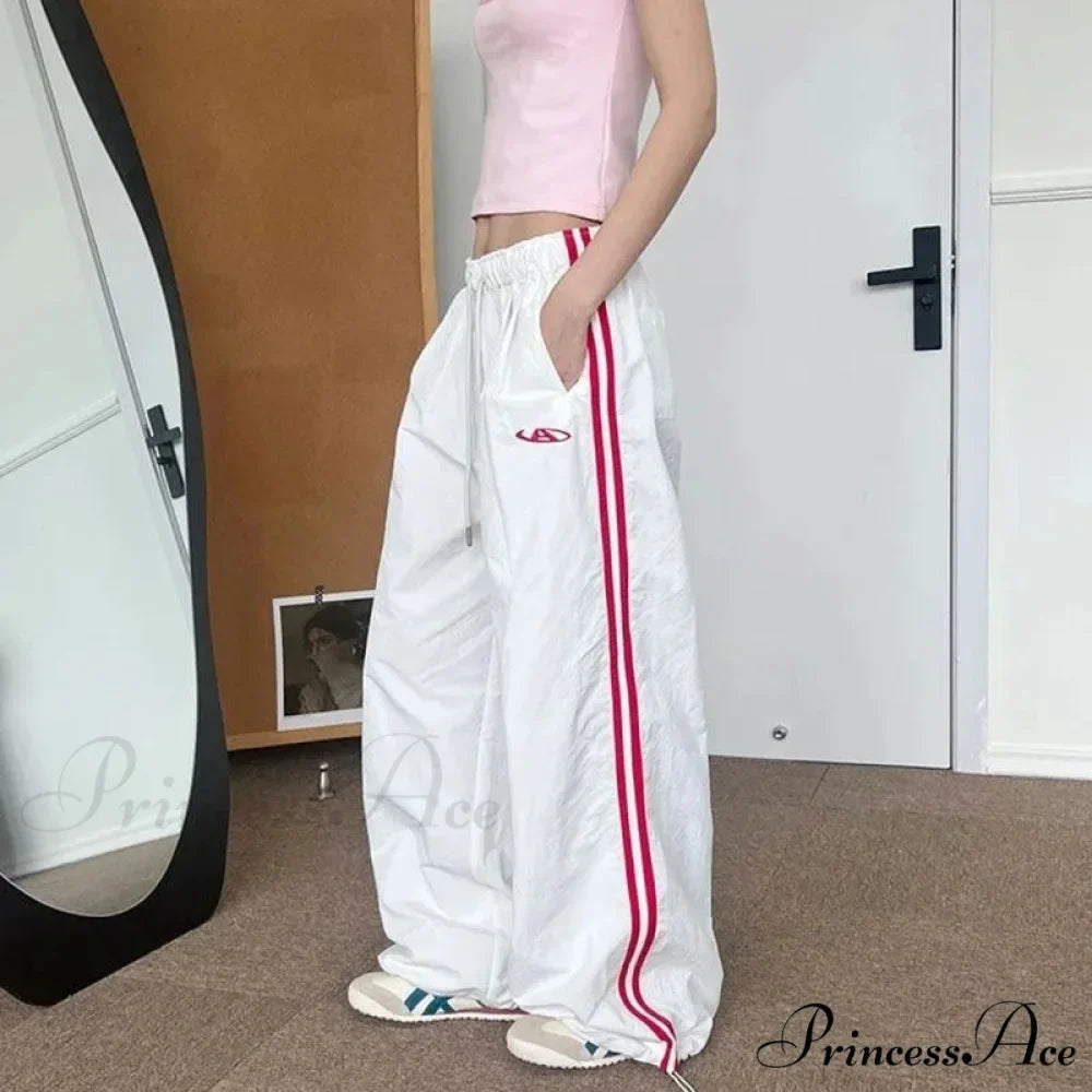 Striped Retro Women Sweatpants Trousers