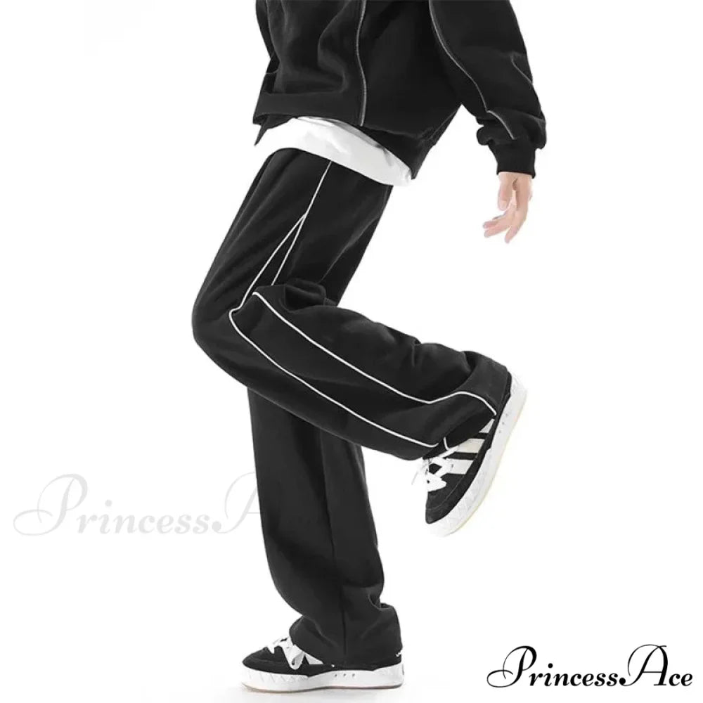 Striped Sweatpants Baggy Trousers