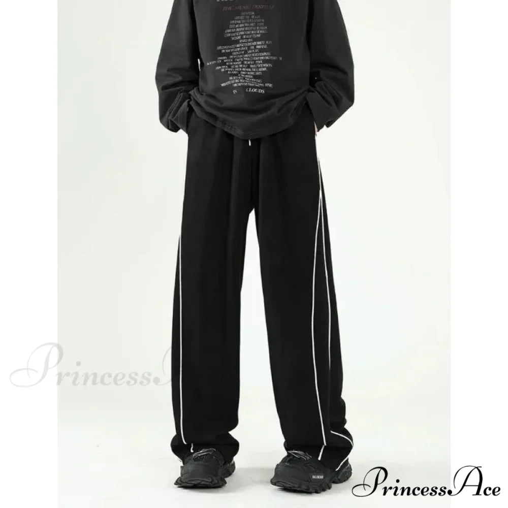 Striped Sweatpants Baggy Trousers