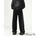 Striped Sweatpants Baggy Trousers