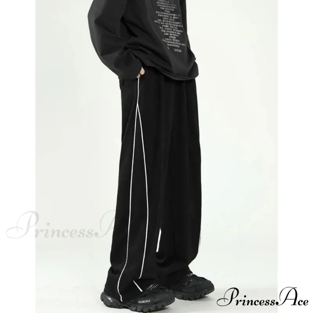 Striped Sweatpants Baggy Trousers