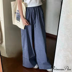 Striped Y2K Women Informal Stretchy Trousers