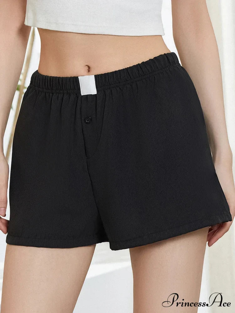 Strong Checkered Stretchy Waist Short